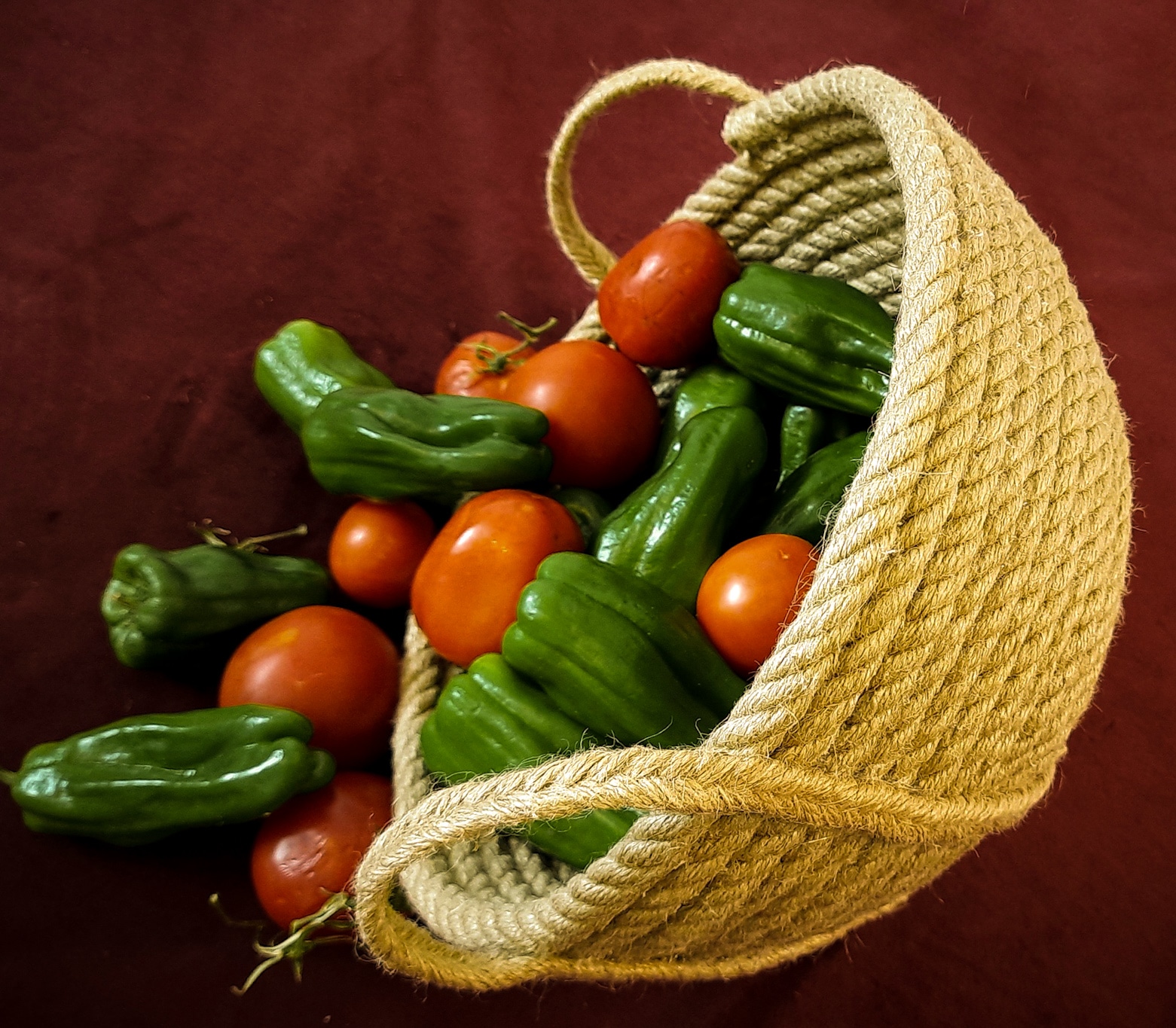 Golden Rope Handmade Jute Bowl With Handle I Make This