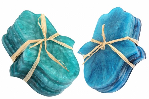 0002046 kaf coasters in turquoise price per piece