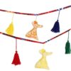 0002374 garland with hand embroidered sufi ornaments 4 meters
