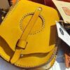 Yellow Handmade Leather Bag