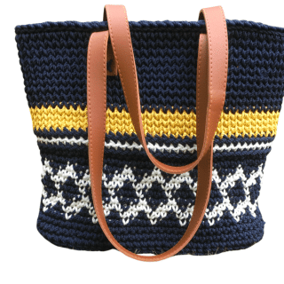 Tote dark blue bag