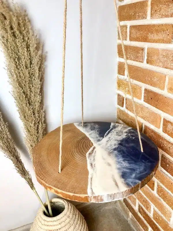 Tree log Hanged shelf