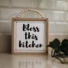 Bless This Kitchen Beaded Frame