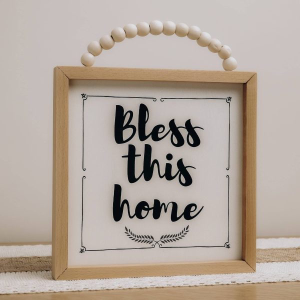 Bless This Home Beaded Frame