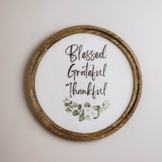 Blessed Boho Wood Circle