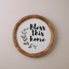 Bless This Home Boho Wood Circle