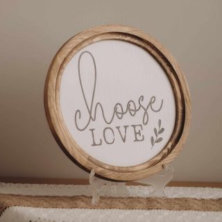 Choose Love Boho Wood Circle