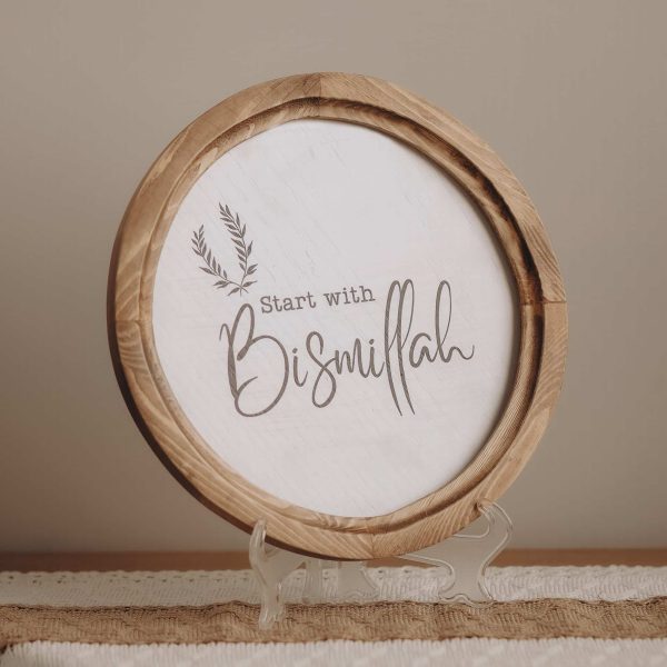 Bismillah Boho Wood Circle