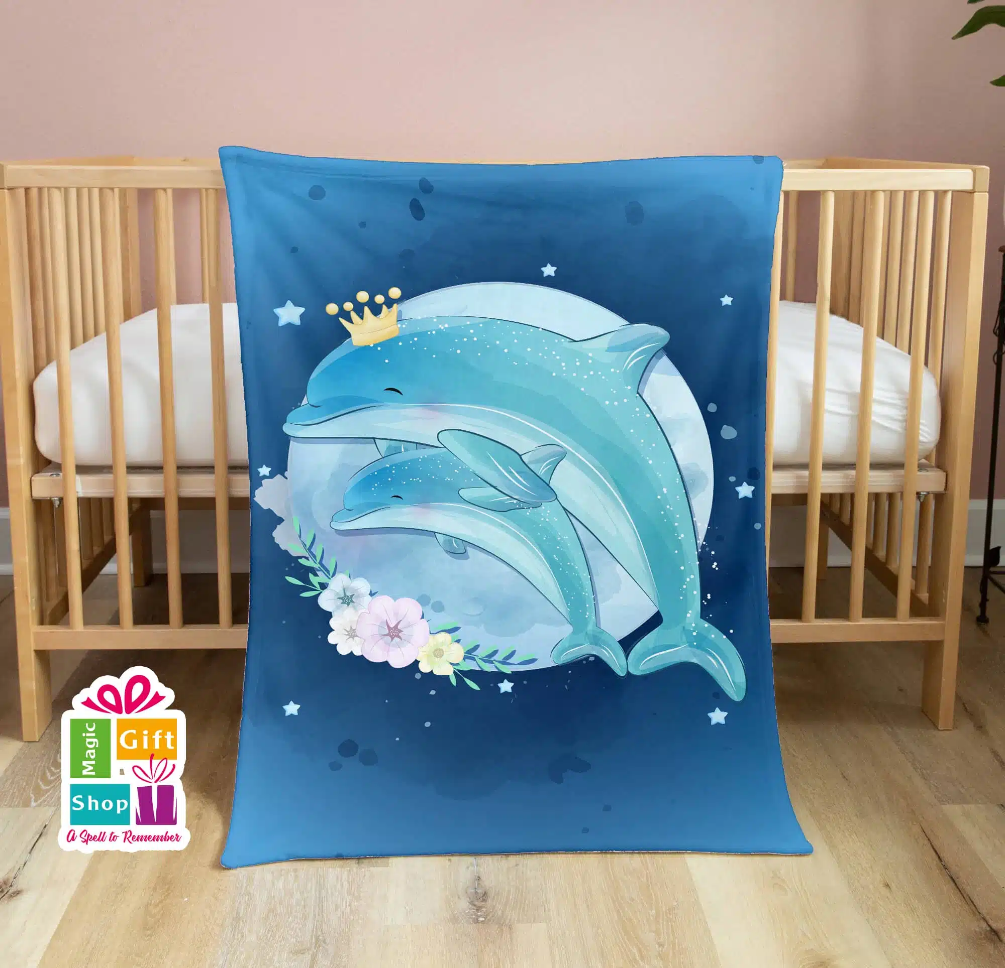 small dolphin Blanket 1 small dolphin Blanket