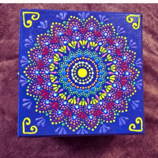 mandala painted box