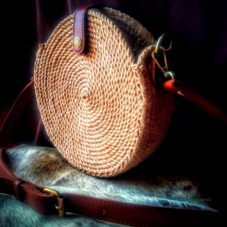 Handmade, handmade bag, rounded bag, summer bag, jute bag, natural material