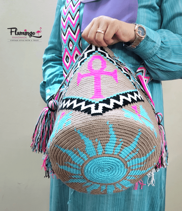 Two sided pharaonic design bag