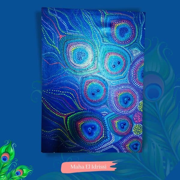 peacock feather painting