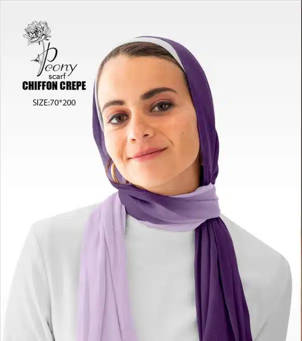 chiffon print scarf degradia