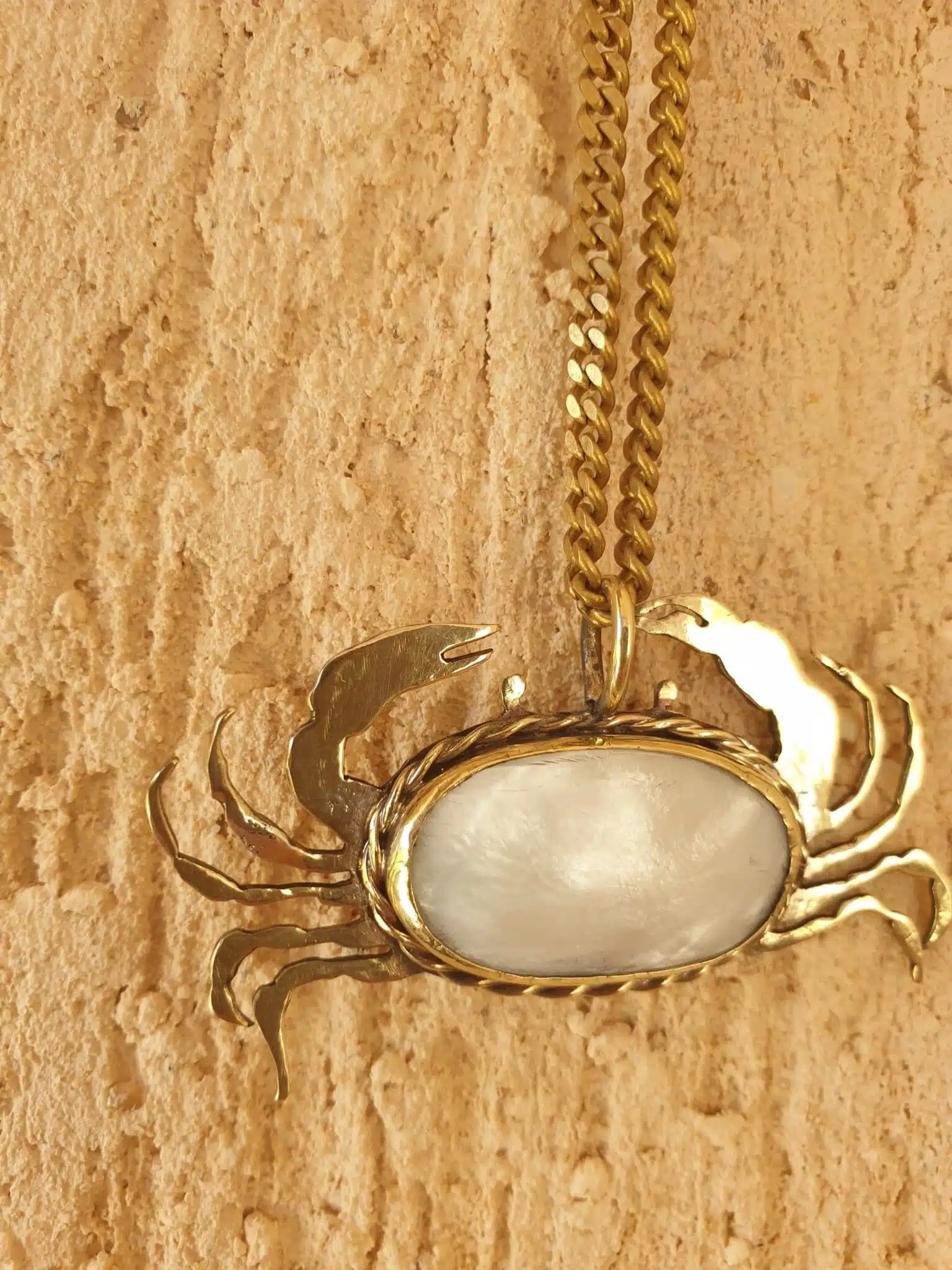 Crab pendant with mother of pearls 3 20200507 124035 scaled