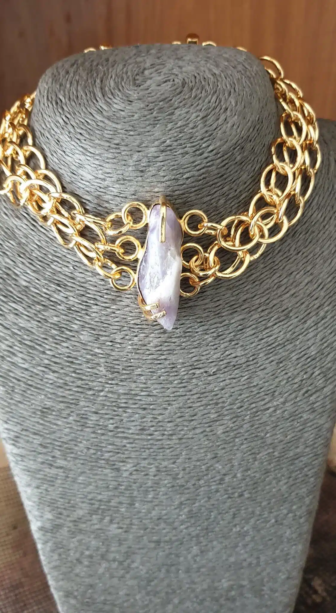 Three chains copper choker 1 Three chains copper choker