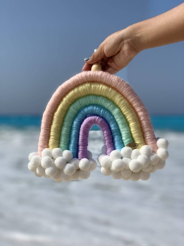 Rainbow wall hanging