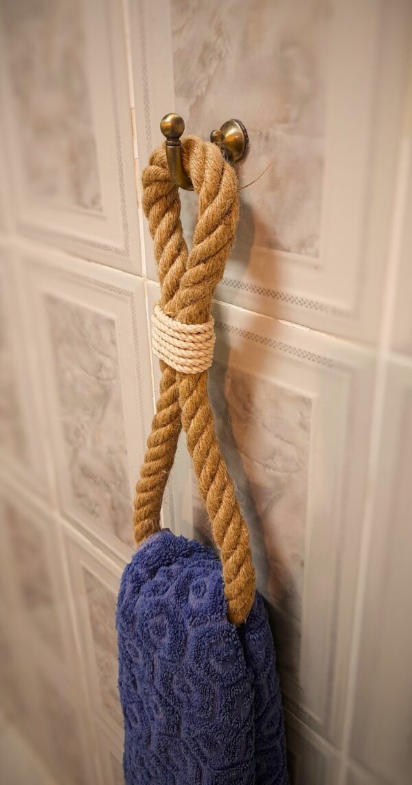 golden rope Jute rope towel holder