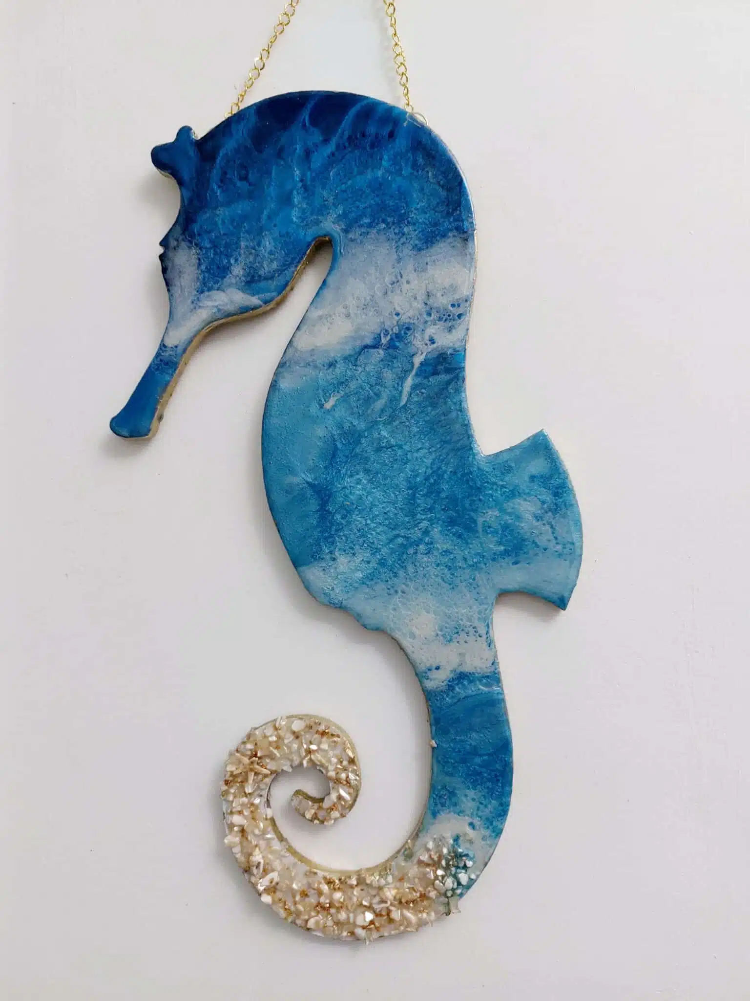 Resin Seahorse Wall Hanging 40x22 cm 1 Resin Seahorse Wall Hanging 40x22 cm