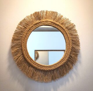 Golden rope Jute mirror