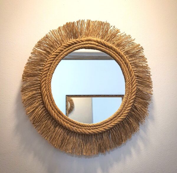 Golden rope Jute mirror