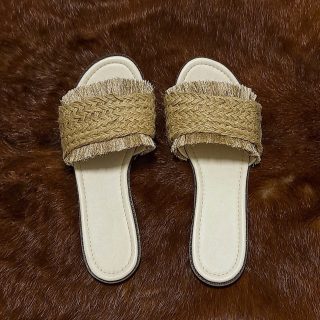 Golden rope jute slipper