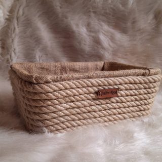 Golden Rope jute basket