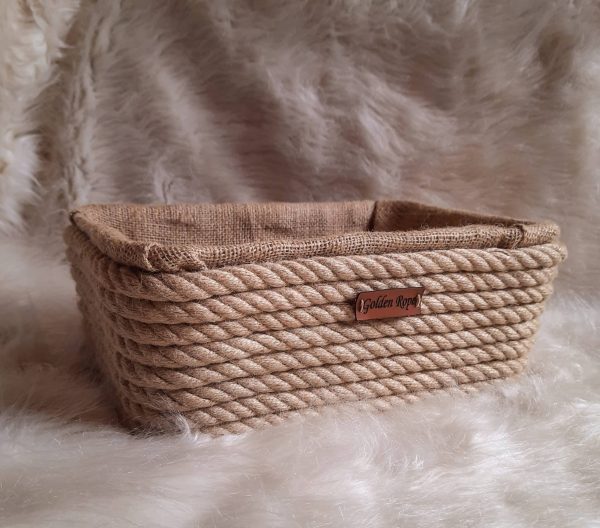 Golden Rope jute basket