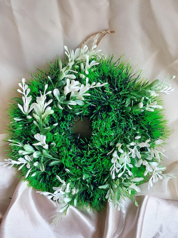 Christmas flower wreath