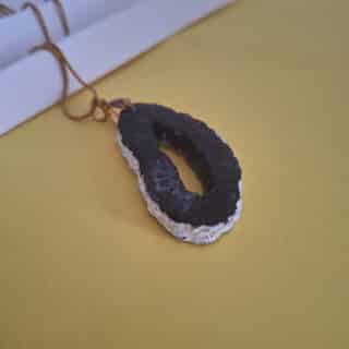 stone resin necklace
