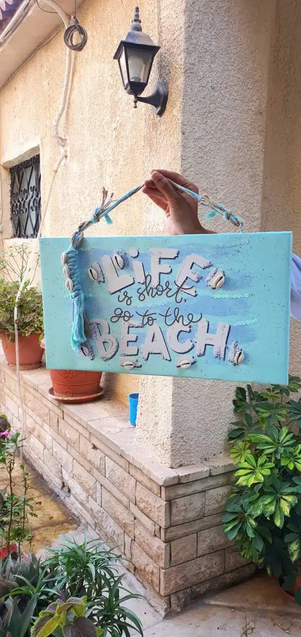 Zan Design Canvas Go to the Beach Wallart