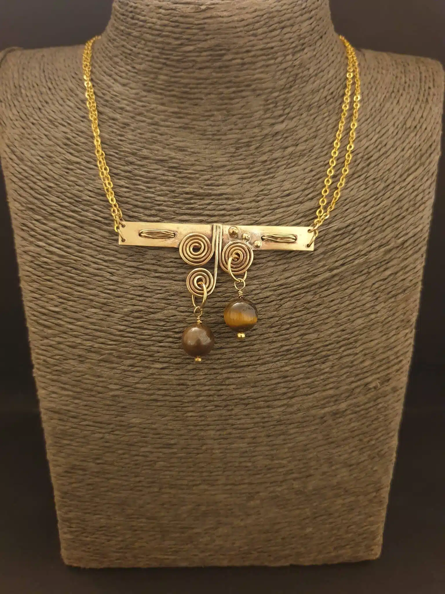 Spiral circles necklace 1 Spiral circles necklace