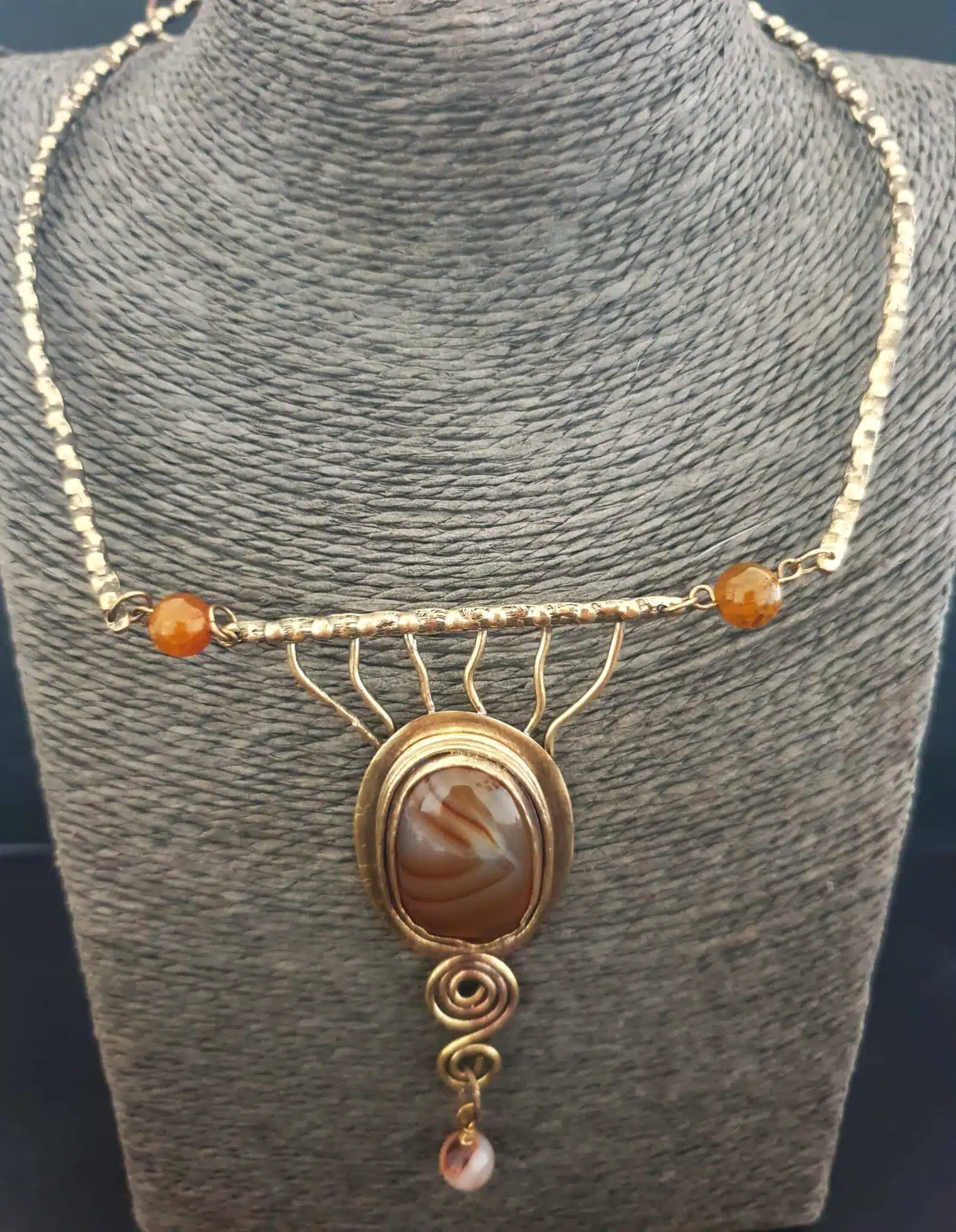 Agate stones necklace 1 Agate stones necklace