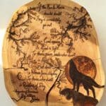 Wood William Blake pyrography