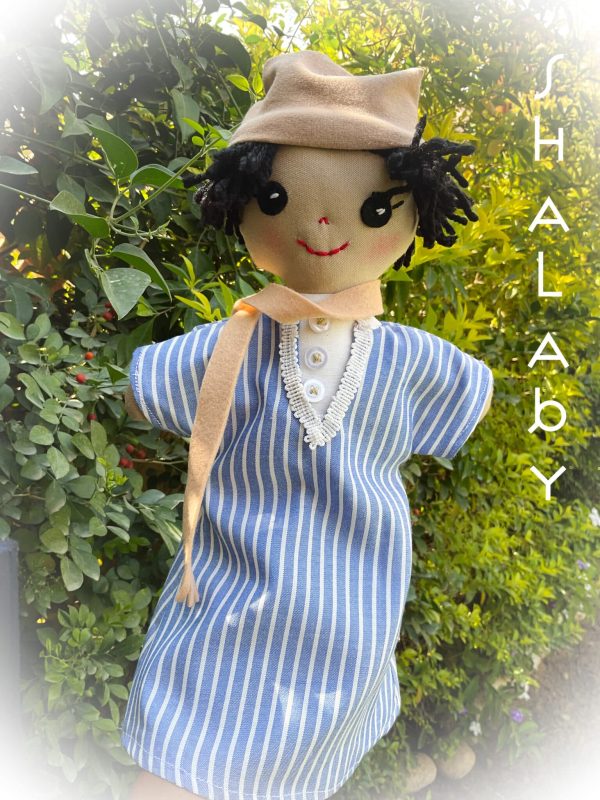 Egyptian folkloric handmade soft doll “Shalaby”