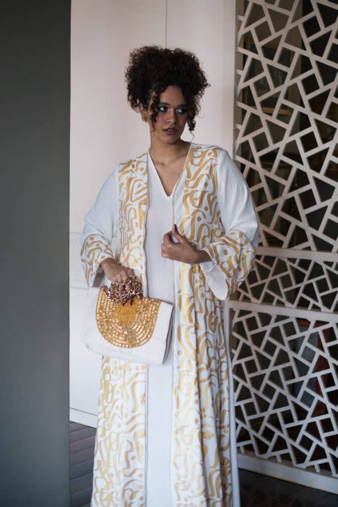 Luxury Arabic Calligraphy Kaftan - I Make This