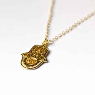 Necklace Brass gold plated 21k