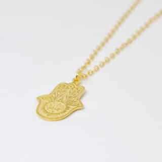 Necklace Brass gold plated 21k