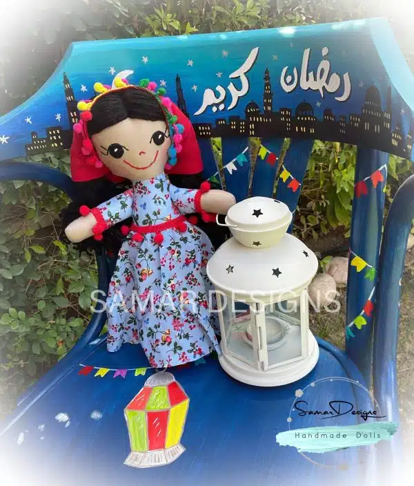 Egyptian folkloric handmade soft doll “Warda”