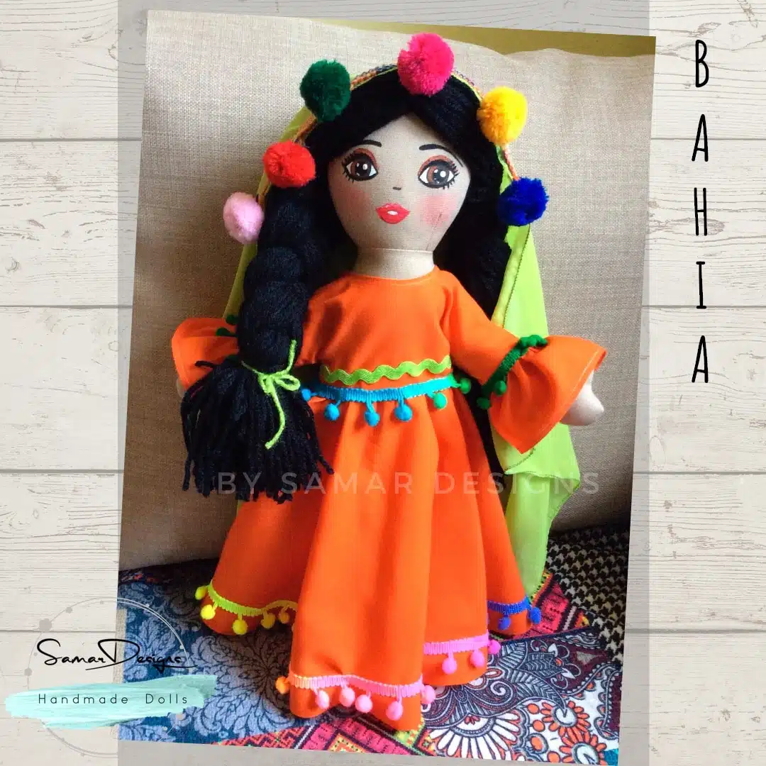 Egyptian folkloric Doll “Bahia” 1 Egyptian folkloric Doll “Bahia”