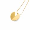 circle gold plated pendant
