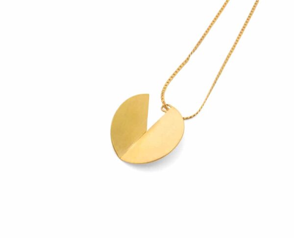 circle gold plated pendant