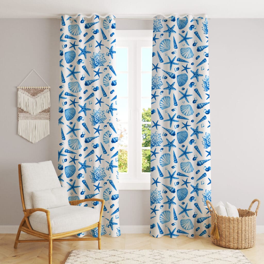 The Blue Sea Creatures Curtains – I Make This