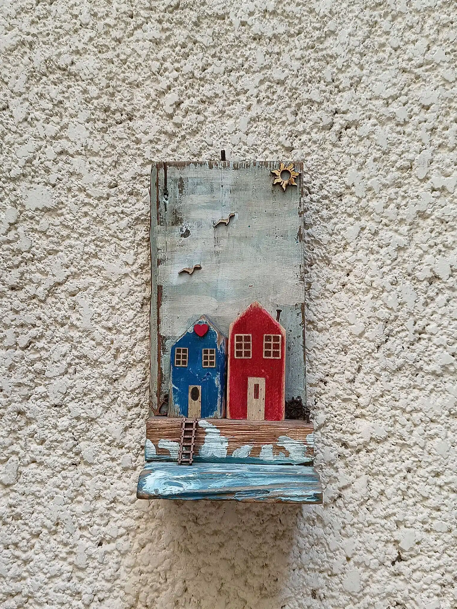 شماعة مفاتيح خشب رسم يدوي 1 شماعة مفاتيح خشب رسم يدوي