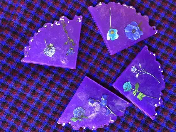 Set of Resin coasters