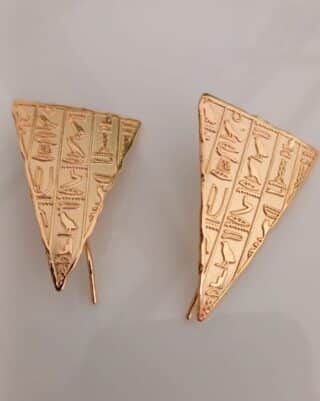 Goldplated pharaoh earrings