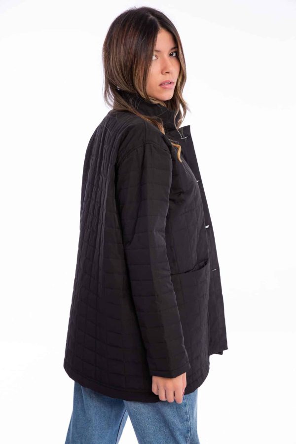 Black quilt jacket