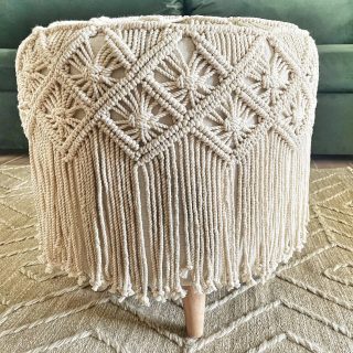 Cotton Macrame puff