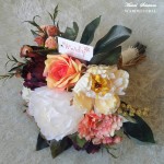 BURGUNDY IVORY BOUQUET small