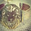 Brass lion cuff 3
